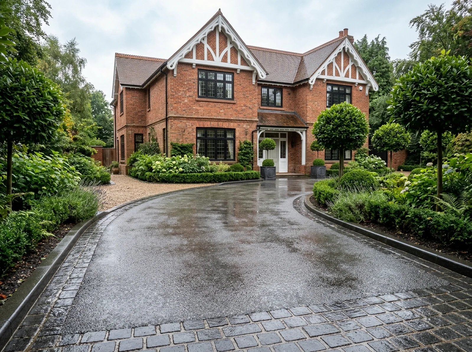 45m² two-car side-by-side SuDS permeable driveway in Wilmslow SK9